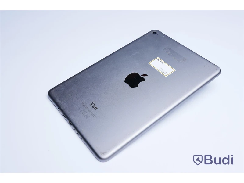 iPad mini 4 - 128 GB, Silver Grey, Apple. Slitage, sprucken framsida.