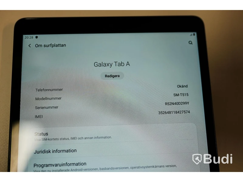 Galaxy Tab A - SM-T515, 10.1", svart, Samsung. Minimalt slitage.