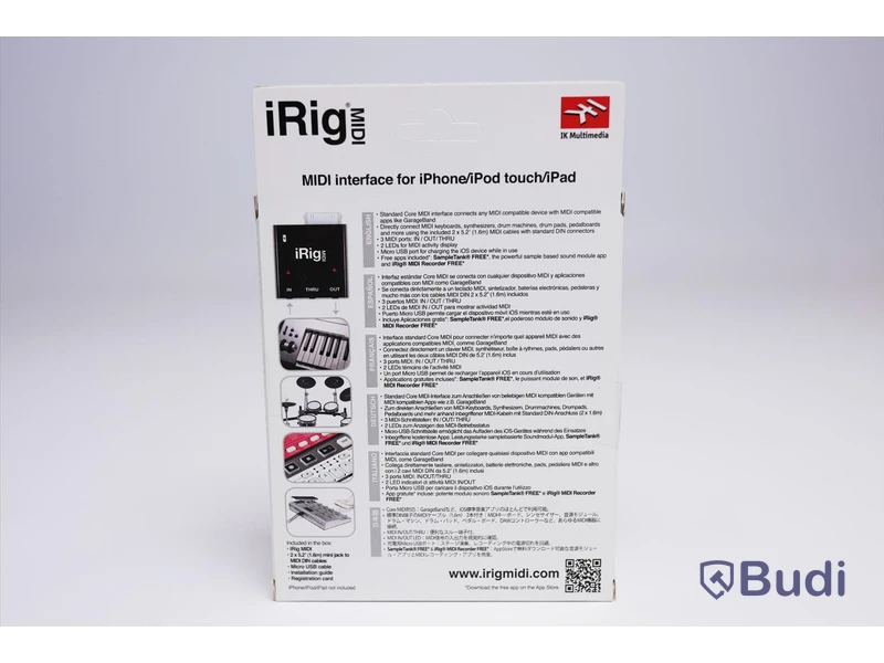 iRig MIDI, MIDI interface till iOS. Ny, Obruten förpackning.