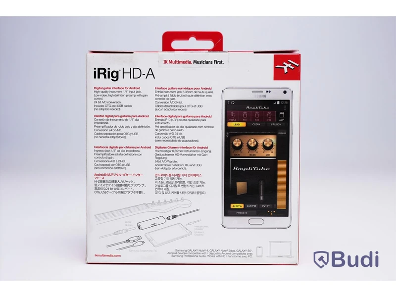 iRig HD-A, Gitarr interface. Ny, Obruten förpackning.