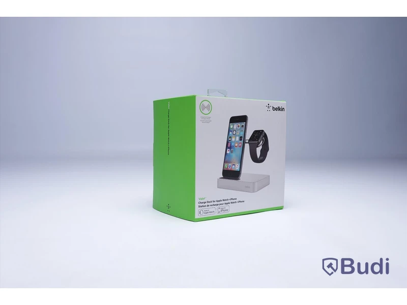 Charge Dock for Apple Watch + iPhone, Belkin. Ny, Obruten förpackning.