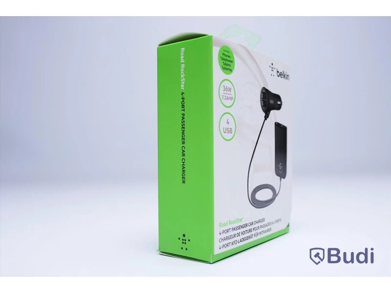 Laddare Bil, Road RockStar, Belkin. Ny, Obruten förpackning.