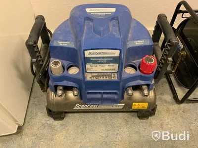 Högtryckskompressor HP920 ScanFast Höhtryck max 25 bar  Lågtryck max 11 bar Funktionstestad. Högtrycksslang på rulle ingår