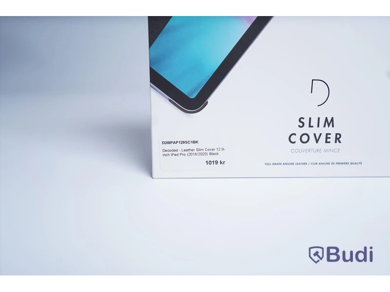 iPad Pro skydd, Decoded Leather Slim Cover. 12,9-tum. Svart. Ny.