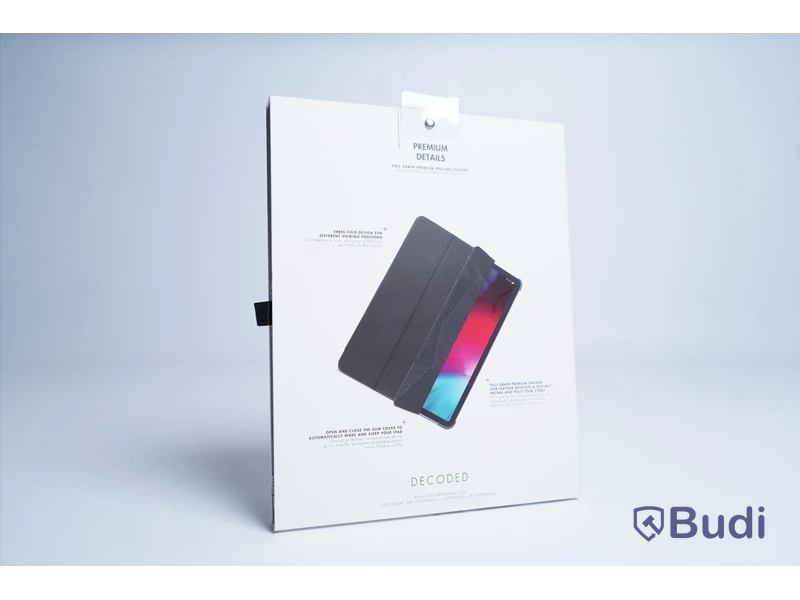 iPad Pro skydd, Decoded Leather Slim Cover. 12,9-tum. Svart. Ny.