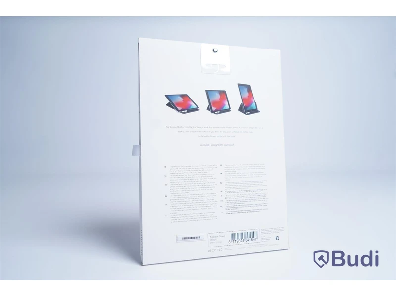 iPad skydd, Decoded Leather Foldable Slim Sleeve. Svart. Ny.
