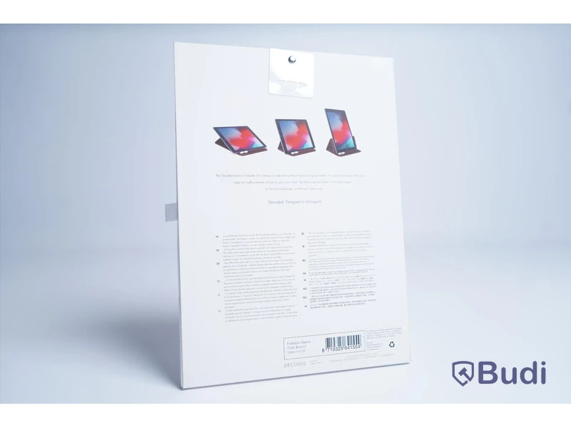 iPad skydd, Decoded Leather Foldable Slim Sleeve. Brun. Ny.
