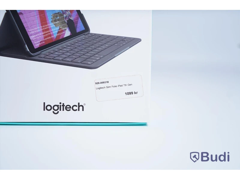 iPad skydd/tangentbord, Logitech Slim Folio (7:e generationen). Svart. Ny.