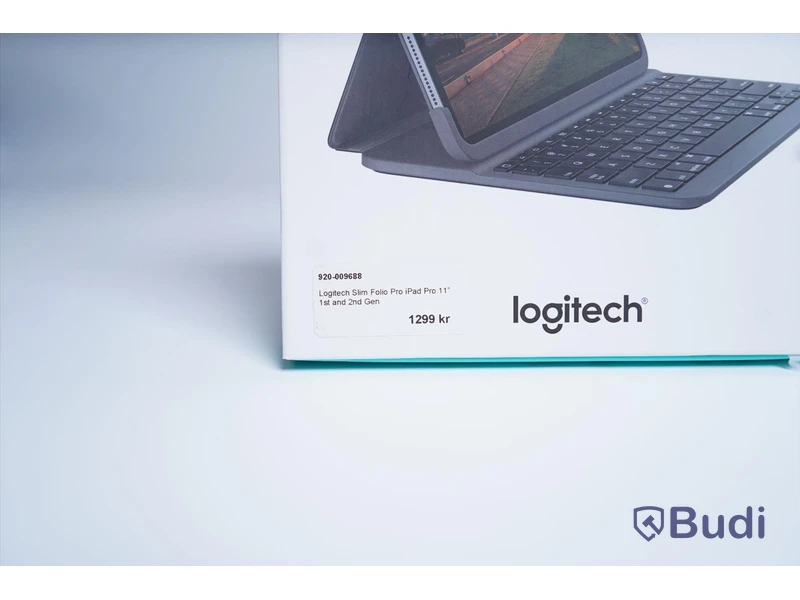 iPad Pro skydd/tangentbord, Logitech Slim Folio Pro (1:a och 2:a generationen). Svart. Ny.