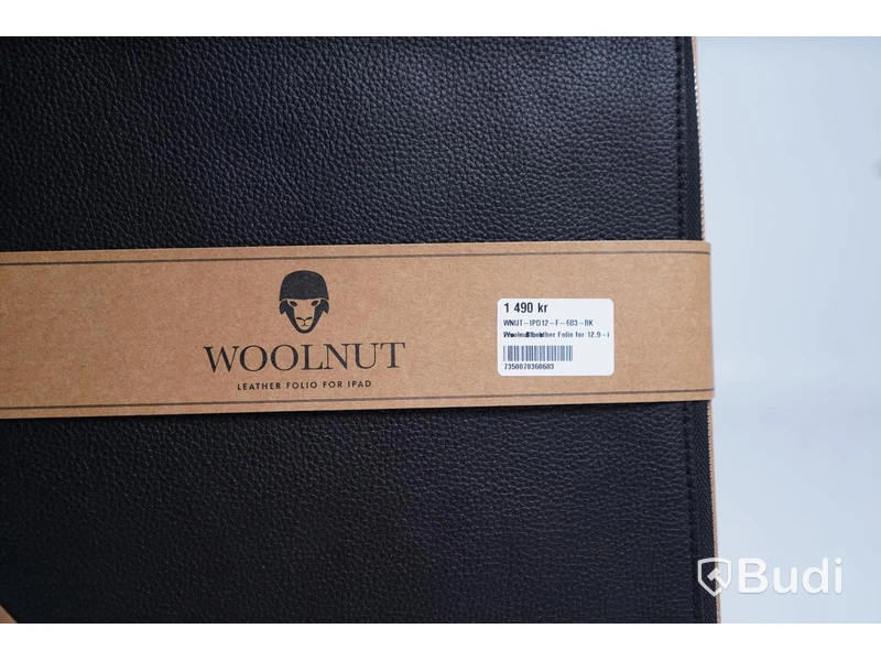 iPad Pro fodral, Woolnut Leather Folio 12,9-tum. Svart. Ny, Obruten förpackning.