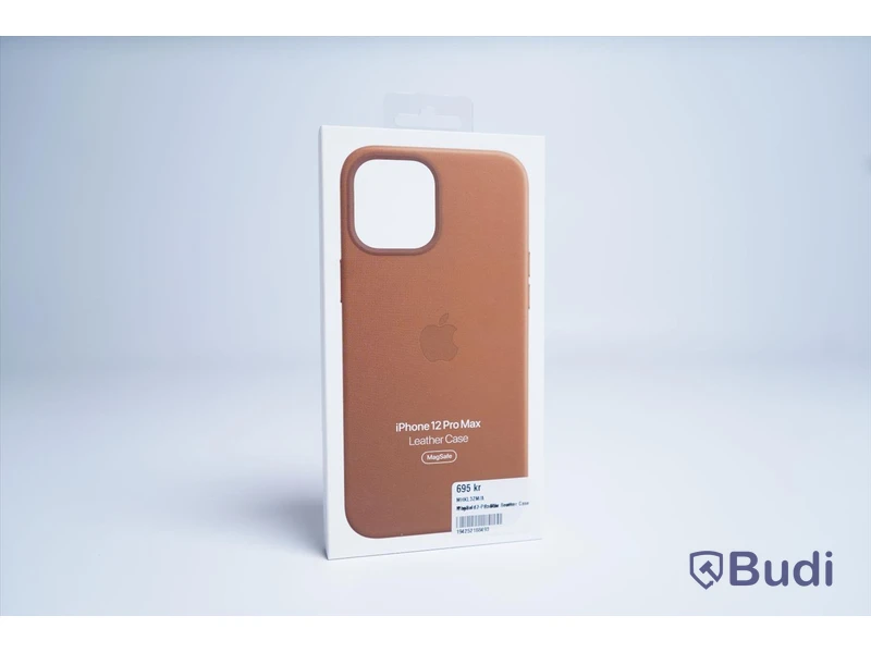 Mobilskal, Apple iPhone 12 Pro Max Leather Case. Brun. Ny.