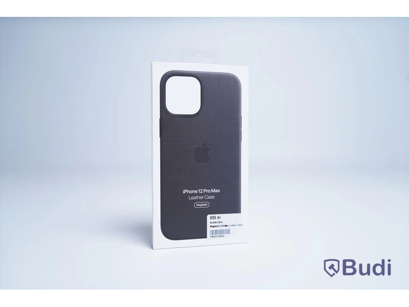 Mobilskal, Apple iPhone 12 Pro Max Leather Case. Svart. Ny.