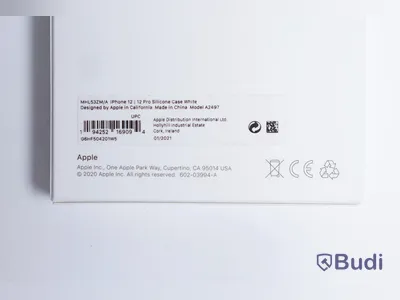 Mobilskal, Apple iPhone 12 Pro Silicone Case. Vit. Ny, Obruten förpackning.