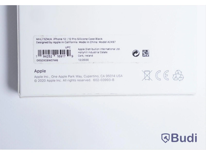 Mobilskal, Apple iPhone 12 Pro Silicone Case. Svart. Ny, Obruten förpackning.
