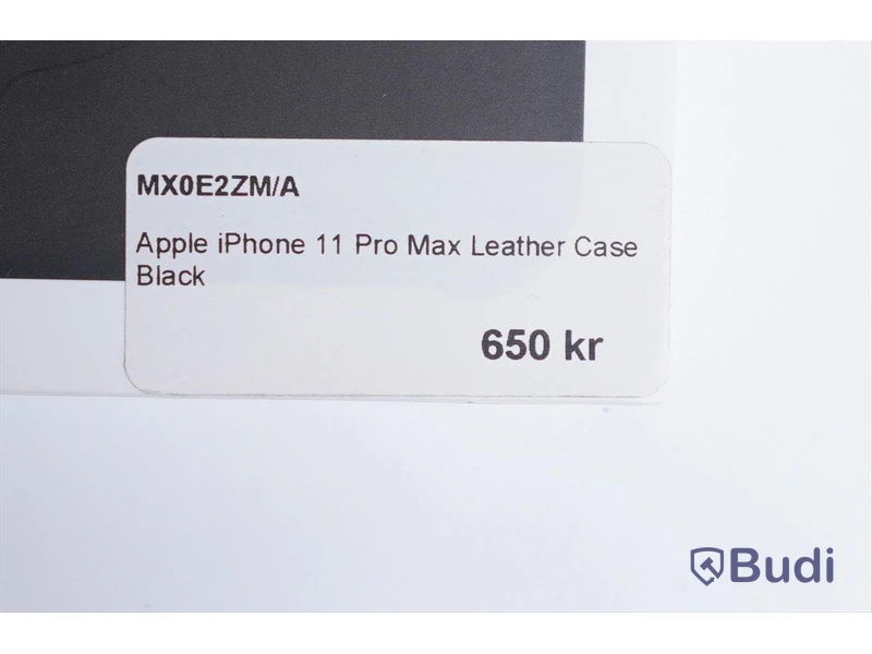 Mobilskal, Apple iPhone 11 Pro Max Leather Case. Svart. Ny.