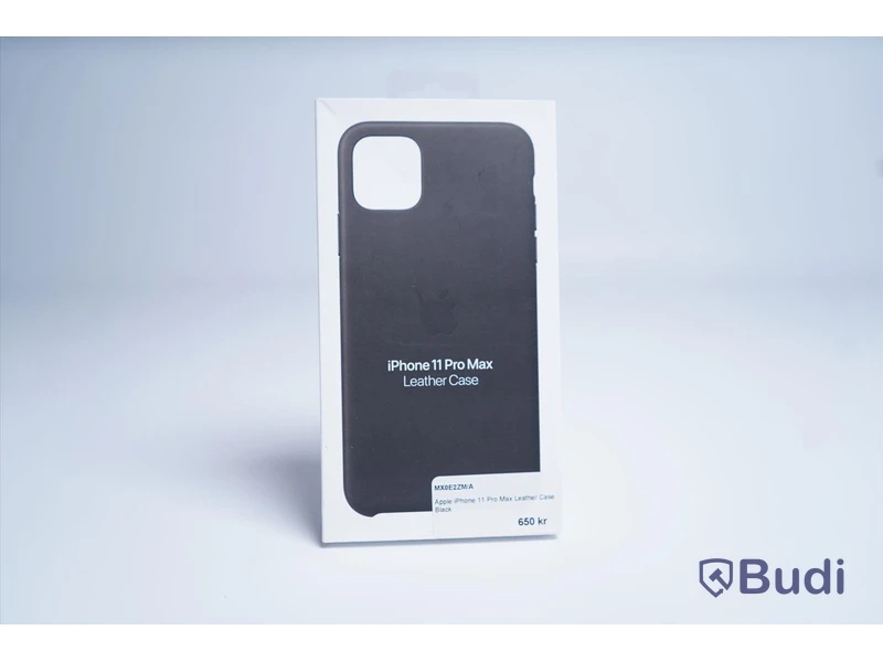 Mobilskal, Apple iPhone 11 Pro Max Leather Case. Svart. Ny.