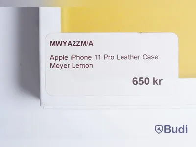 Mobilskal, Apple iPhone 11 Pro Leather Case. Gul. Ny.