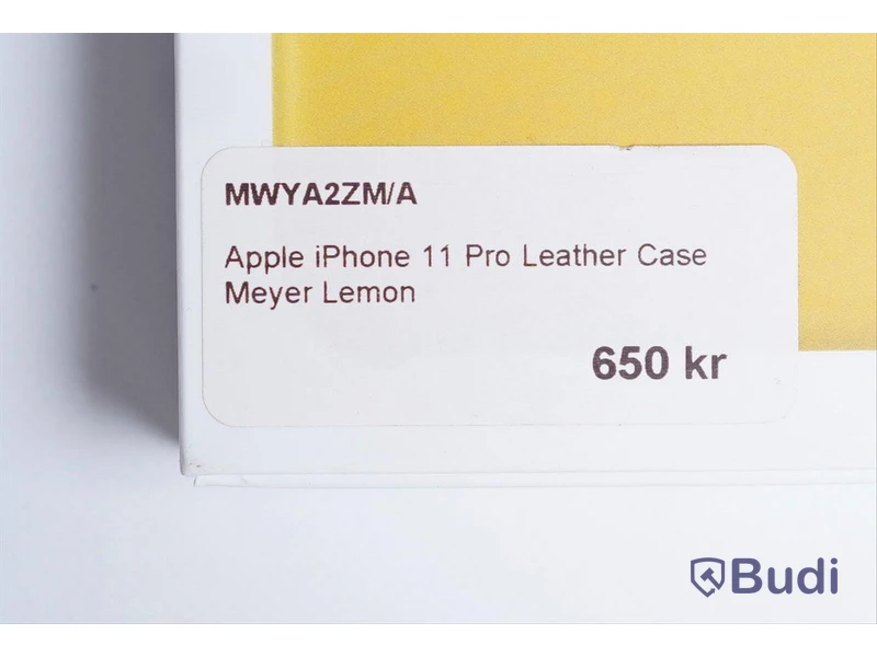 Mobilskal, Apple iPhone 11 Pro Leather Case. Gul. Ny.
