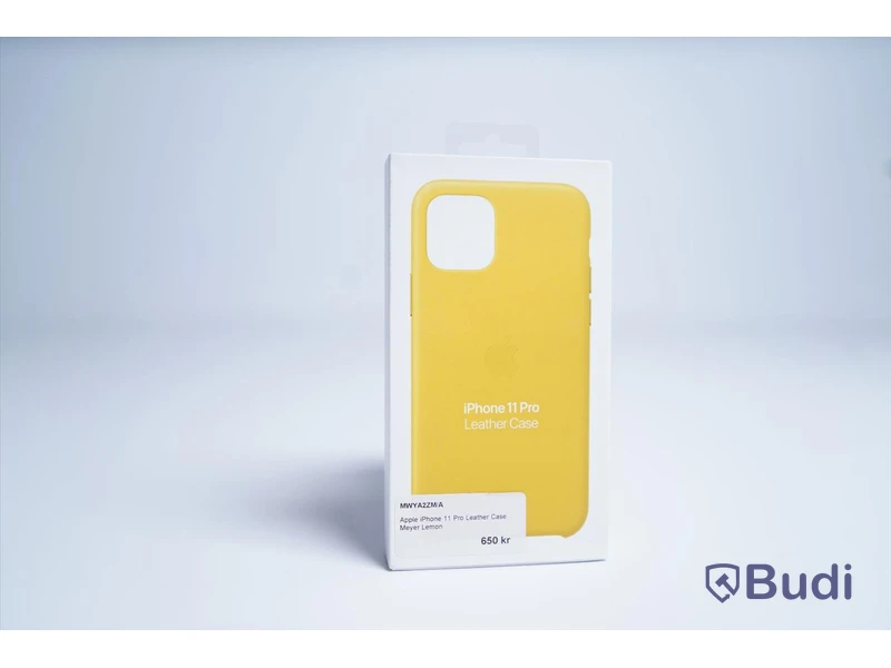 Mobilskal, Apple iPhone 11 Pro Leather Case. Gul. Ny.