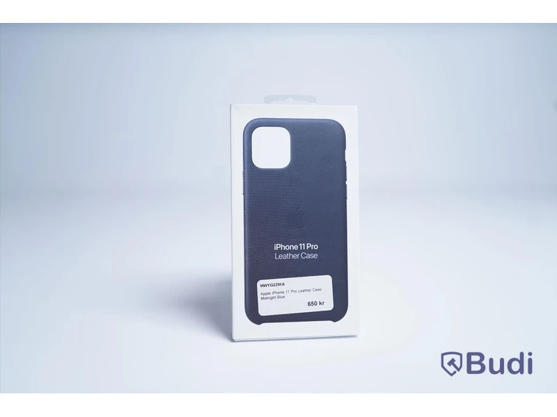 Mobilskal, Apple iPhone 11 Pro Leather Case. Blå. Ny.