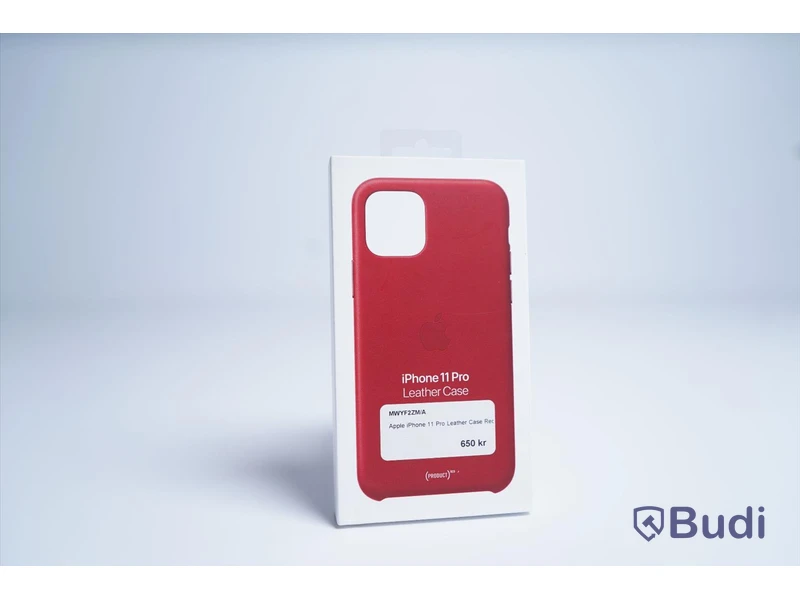 Mobilskal, Apple iPhone 11 Pro Leather Case. Röd. Ny.
