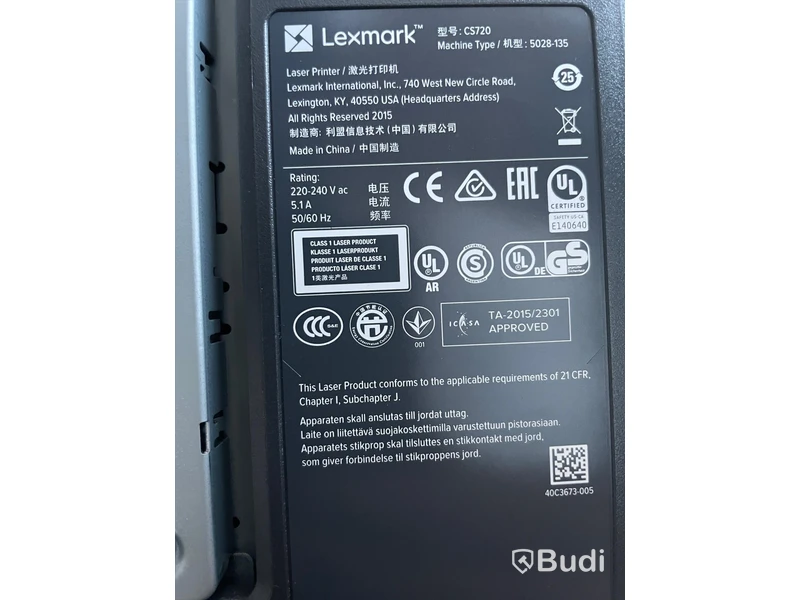 Skrivare Lexmark CS720, laserskrivare