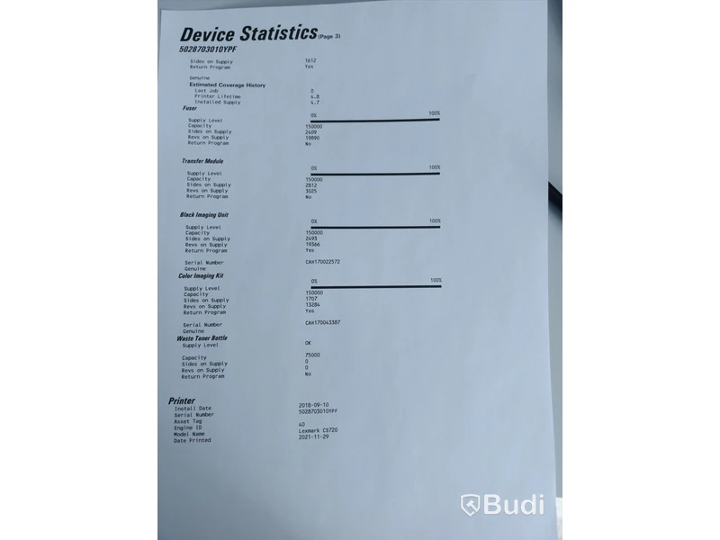 Skrivare Lexmark CS720, laserskrivare