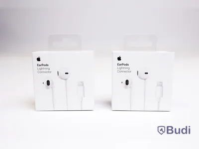 EarPods - 2 st, Apple, anslutning lightning. Ny, Obruten förpackning.