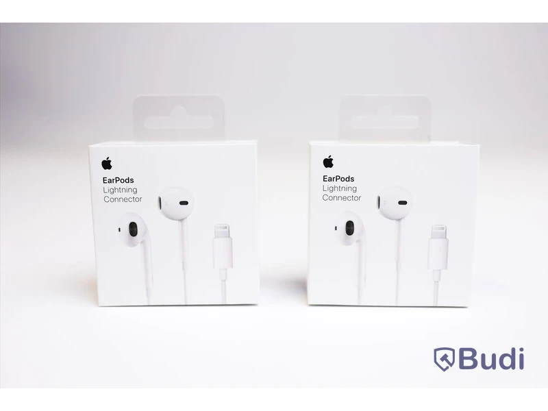 EarPods - 2 st, Apple, anslutning lightning. Ny, Obruten förpackning.
