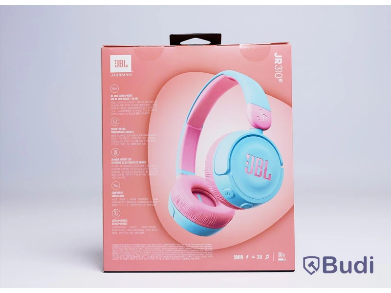 Trådlösa hörlurar barn - JBL by Harman, JR310 bt, blå och rosa. Ny, Obruten förpackning.