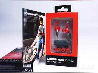 Trådlösa hörlurar - 2 st, Sound Hub Tone, IFROGZ, röd. Ny, Obruten förpackning.