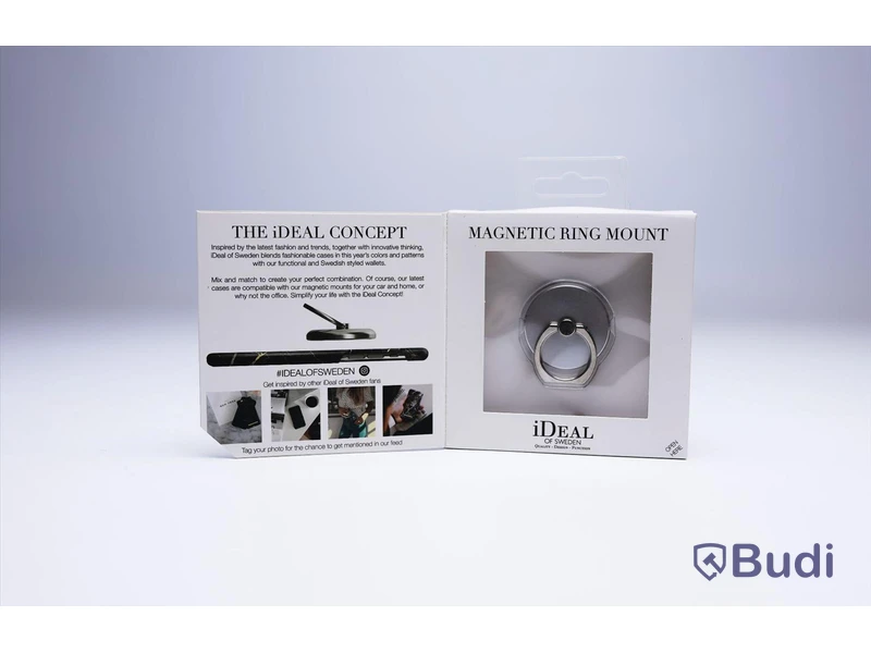 Mobilhållare ring - 3 st, silver, Ideal of Sweden. Ny, Obruten förpackning.