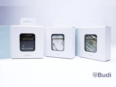 Airpod-fodral - 3 st, passar 1:st och 2:nd gen, vit, grön och svart, Ideal of Sweden. Ny, Obruten förpackning.