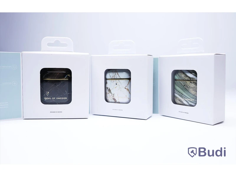 Airpod-fodral - 3 st, passar 1:st och 2:nd gen, vit, grön och svart, Ideal of Sweden. Ny, Obruten förpackning.