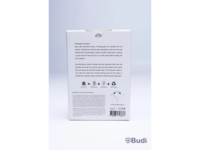 Kabel USB-Lightning - 3 st, svart, Le Cord. Ny, Obruten förpackning.