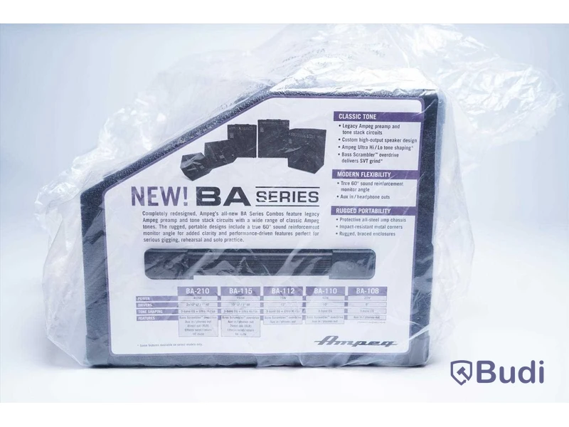 Basförstärkare, Ampeg BA-108. Ny, Obruten förpackning.