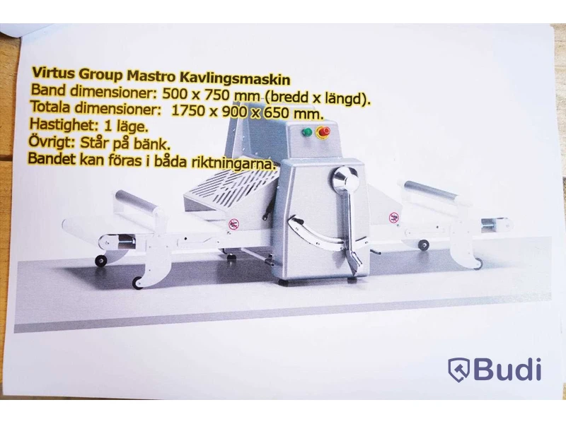 Kavlingsmaskin inkl. tillbehör - Mastro, Virtus Group.