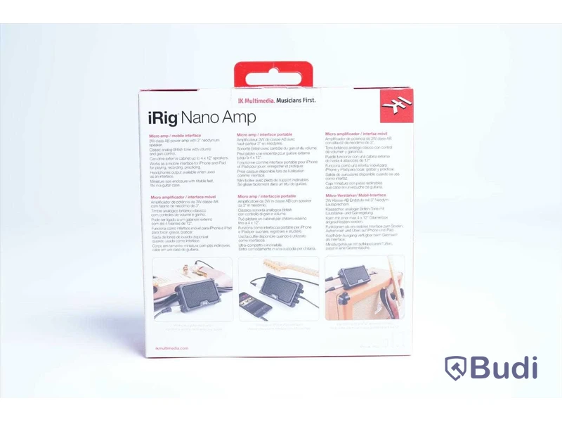 Gitarrförstärkare. iRig Nano Amp for iOS. Ny, Obruten förpackning.