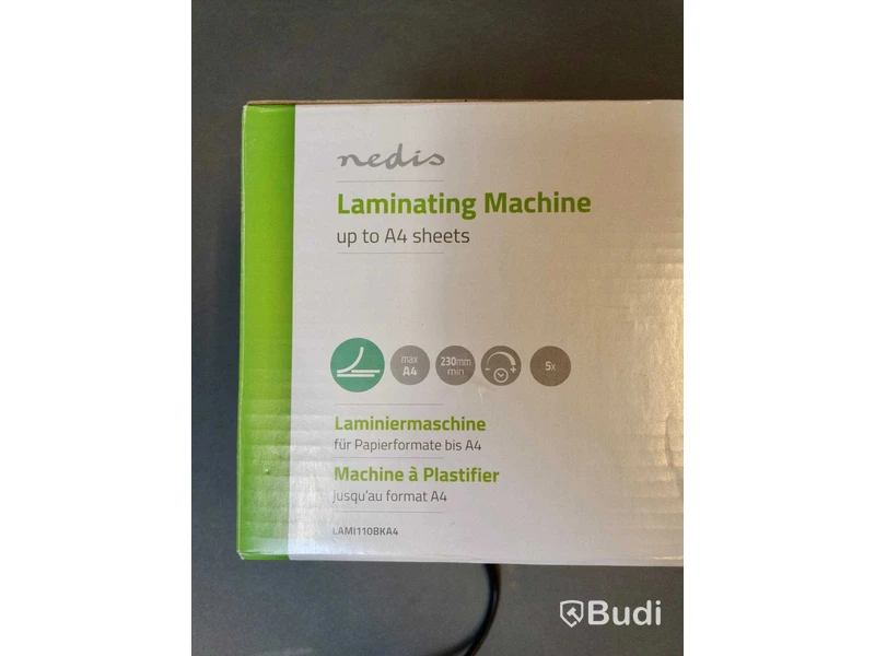 Lamineringsmaskin - LAMI110BKA4, Nedis.