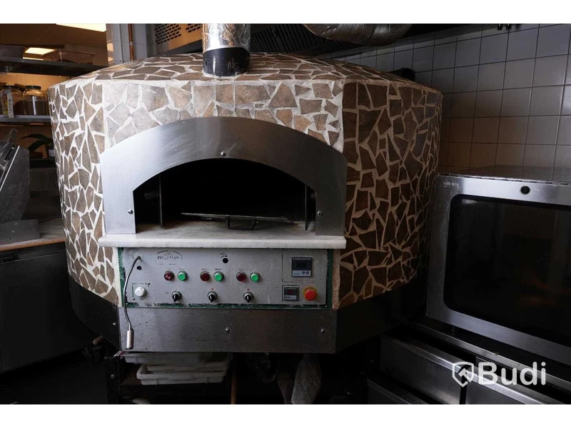 Stenugn för pizzabakning gasoldriven på hjul FIRINMAK