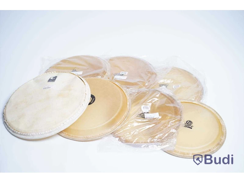 Diverse trumskinn - LP, Meinl, Toca. Ny.