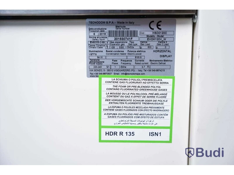 Konditorimonter - Tecnodom EVOK 120V-W
