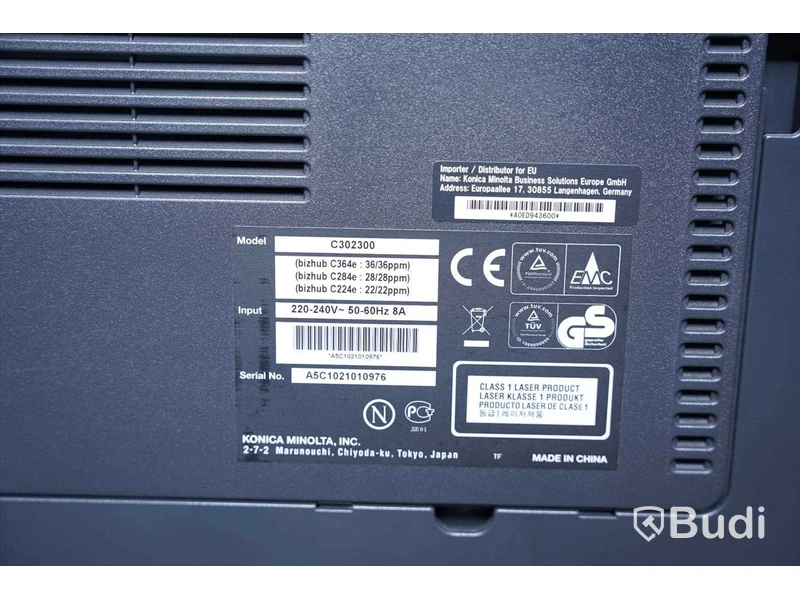 Skrivare - Konica Minolta Bizhub C364e.