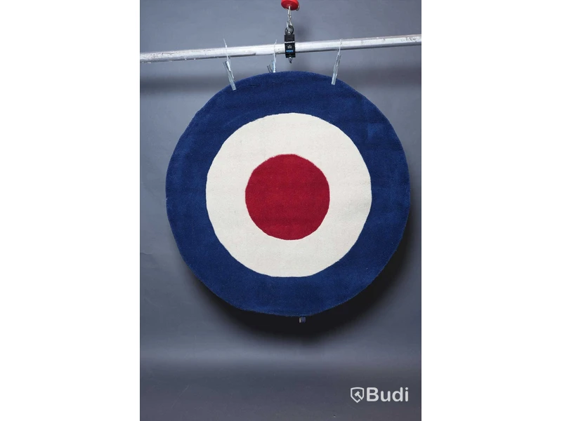 Handtuftade round matta i högsta kvalité, 130 cm