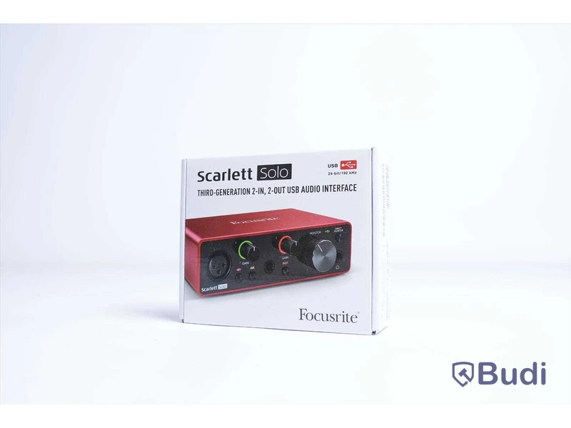 Ljudkort - Focusrite Scarlett Solo. Ny, Obruten förpackning.