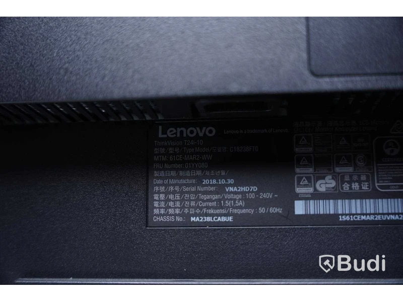 Datorskärmar 2st - Lenovo ThinkVision T24i-10, Lenovo ThinkVision T24d-10.