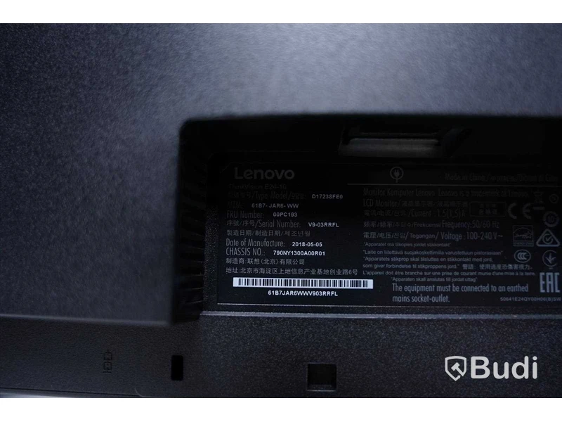 Datorskärmar 3st - Lenovo ThinkVision T24i-10, Lenovo ThinkVision T2424pA, Lenovo ThinkVision E24-10.