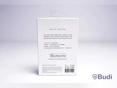 Kabel USB-Lightning - 3 st á 1 m, rosa, blå/grön, blå/vit, Le Cord. Ny, Obruten förpackning.