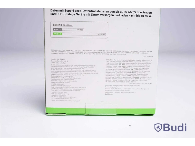 Kabel USB-C - 4 st, à 1 m, Belkin. Ny, Obruten förpackning.