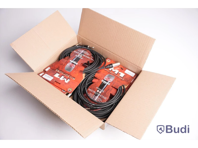 XLR-hane till tele 10st, Klotz M1 Microphone 3m. Ny, Obruten förpackning.